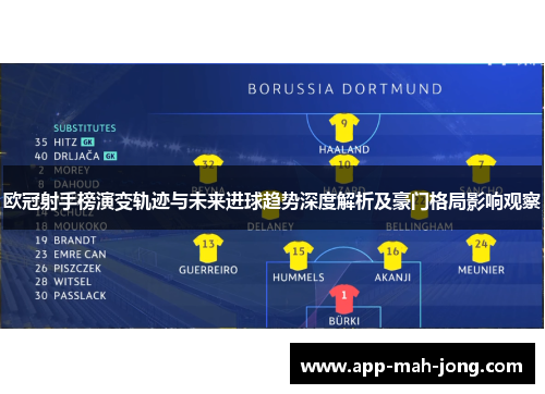 欧冠射手榜演变轨迹与未来进球趋势深度解析及豪门格局影响观察